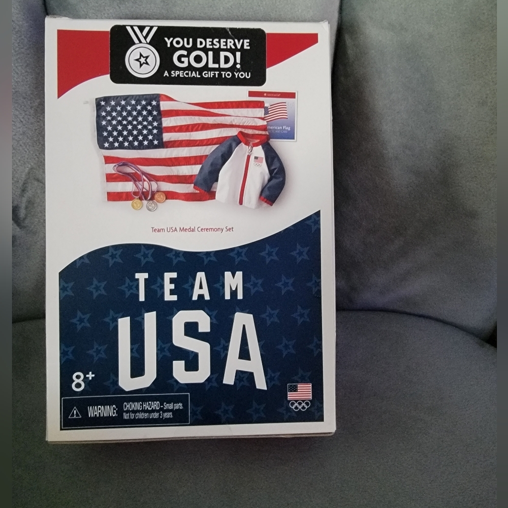 New American Girl team USA medal ceremony set